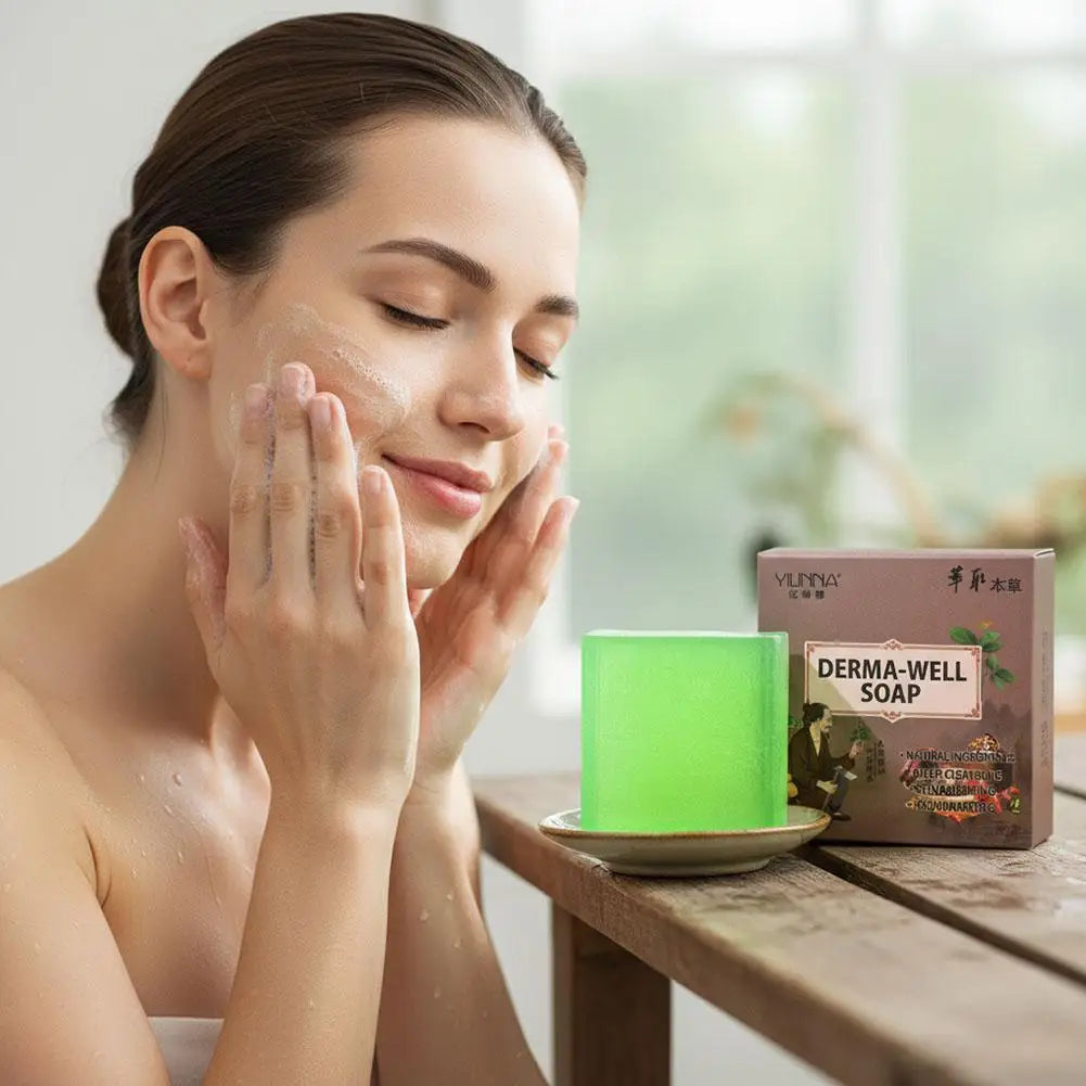 Handmade Whitening Cleansing Soap, Facial And Body Soap eliminate the unpleasant odor of the elderly Deodorization Oasis Select