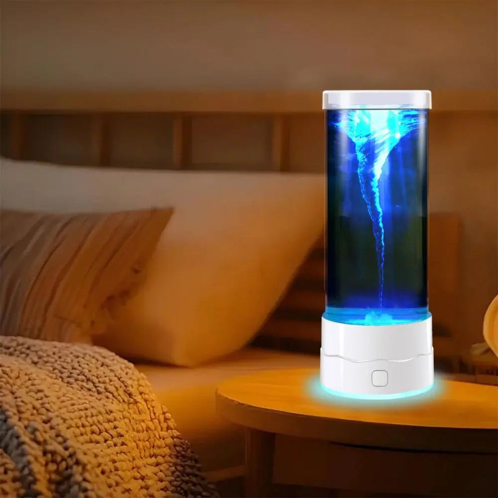 7-Color LED Tornado Mood Lamp | USB Motion Night Light