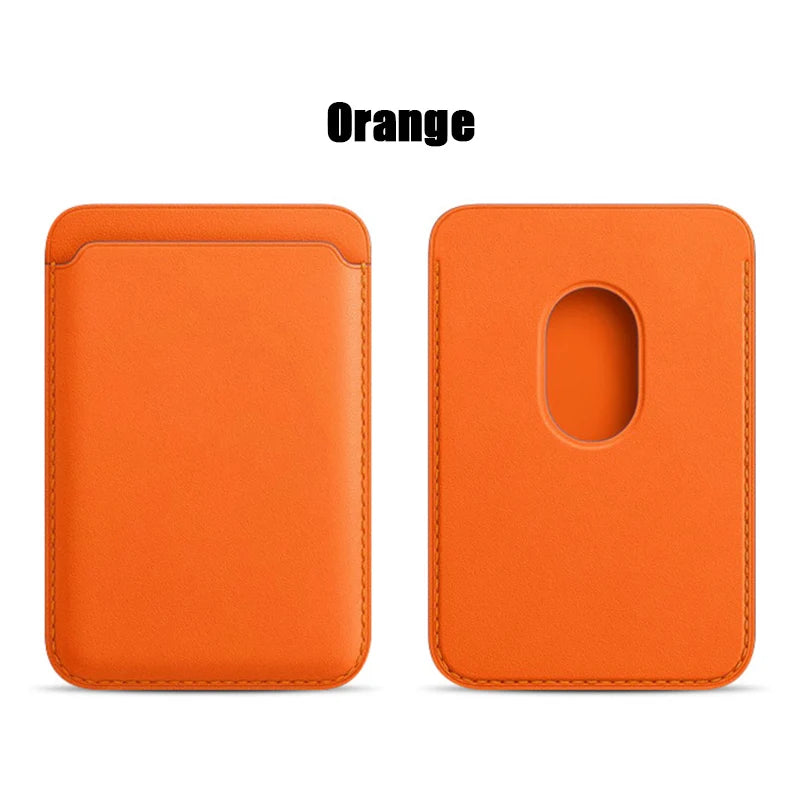 Leather Wallet Case For iPhone 15 Pro Max Magsafe Wallet Leather Compatible For iPhone 14 13 12 Card Holder with MagSafe Magnet Oasis Select Orange