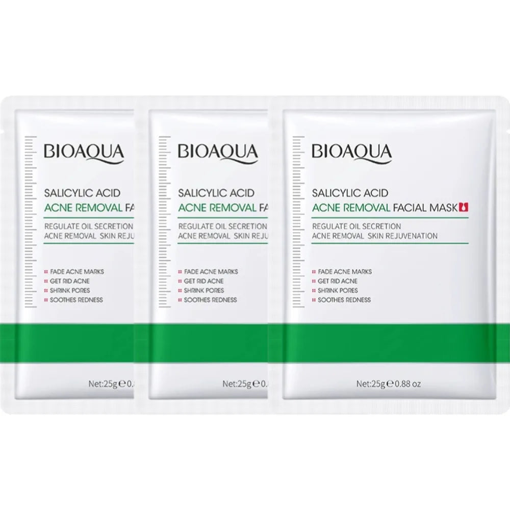 BIOAOUA Salicylic Acid Face Mask – Brightening & Firming 5PCS