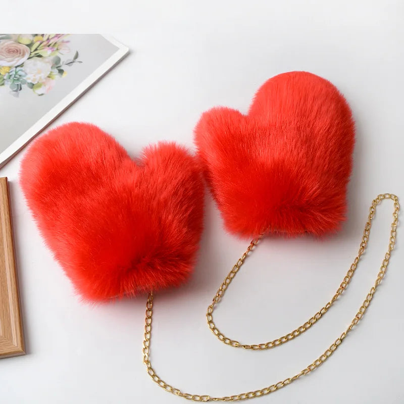 Real Fox Fur Winter Gloves 2025 Luxury Ladies Natural Fox Fur Mittens Keep Warm Women Fashion Cute Plush Hand Warmer Gloves Oasis Select red