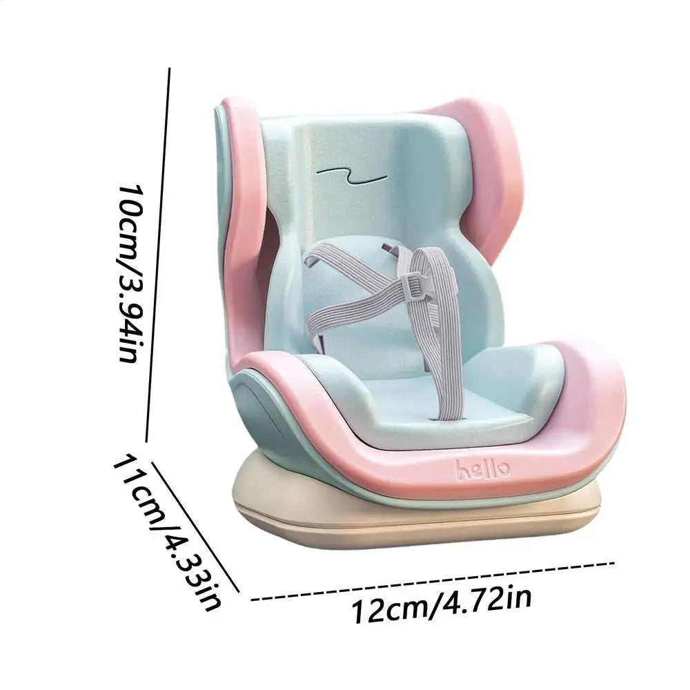 car Air Vent Doll Car Seat Stuffed Doll Seat for Car Desktop Ornament Plush Toy Carseat for Sedan Truck Creative Play Enthusiast Oasis Select Blue
