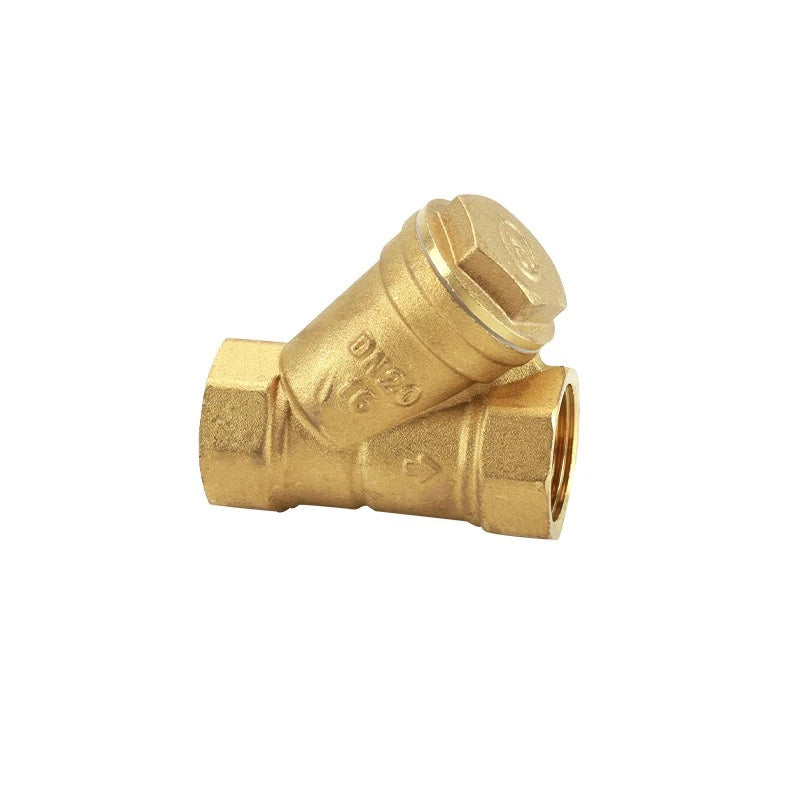 Brass Y-shaped Thickened Filter 2/3/4/6 Points DN8 10 15 20 25 32 40 50 BSP Internal Thread, Used for Water Filter Ball Valve Oasis Select