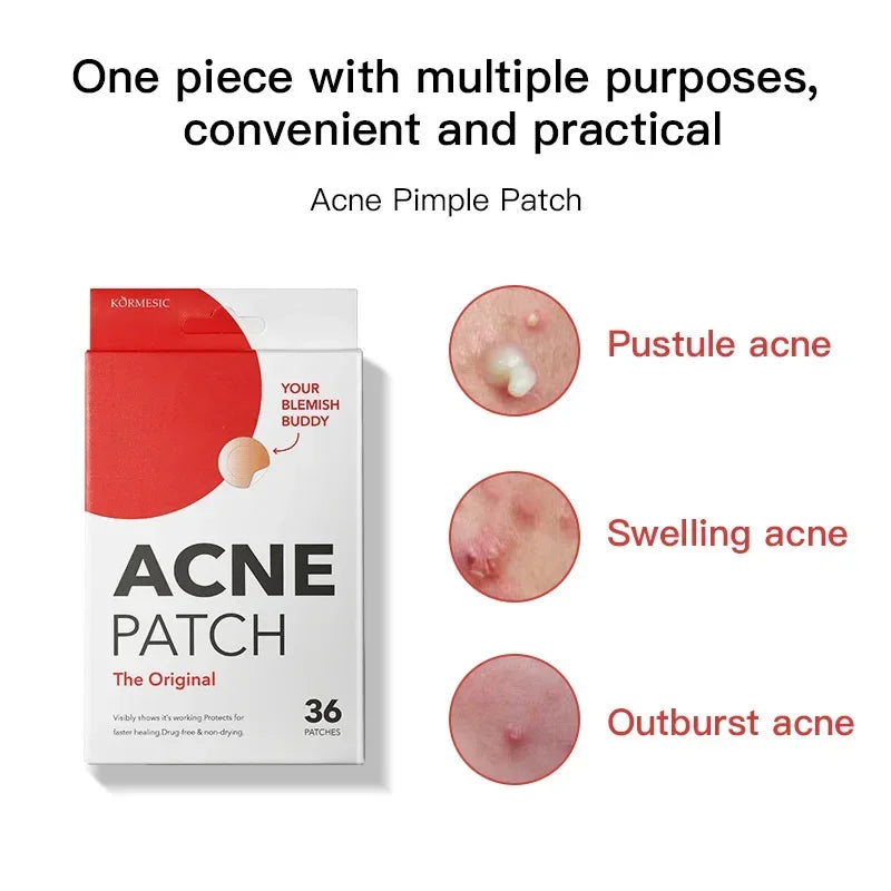 20/36pcs Acne Patches Hydrocolloid Invisible Pimple Patch for Face Fast Healing Spot Treatment Stickers for Overnight Makeup Oasis Select