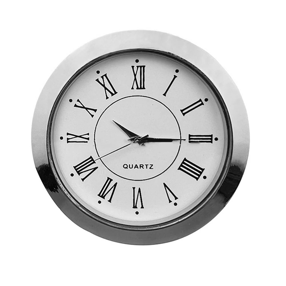 55mm Round Quartz Clock Insert – Arabic & Roman Numerals DIY DIY Clock Insert Oasis Select silver Roman