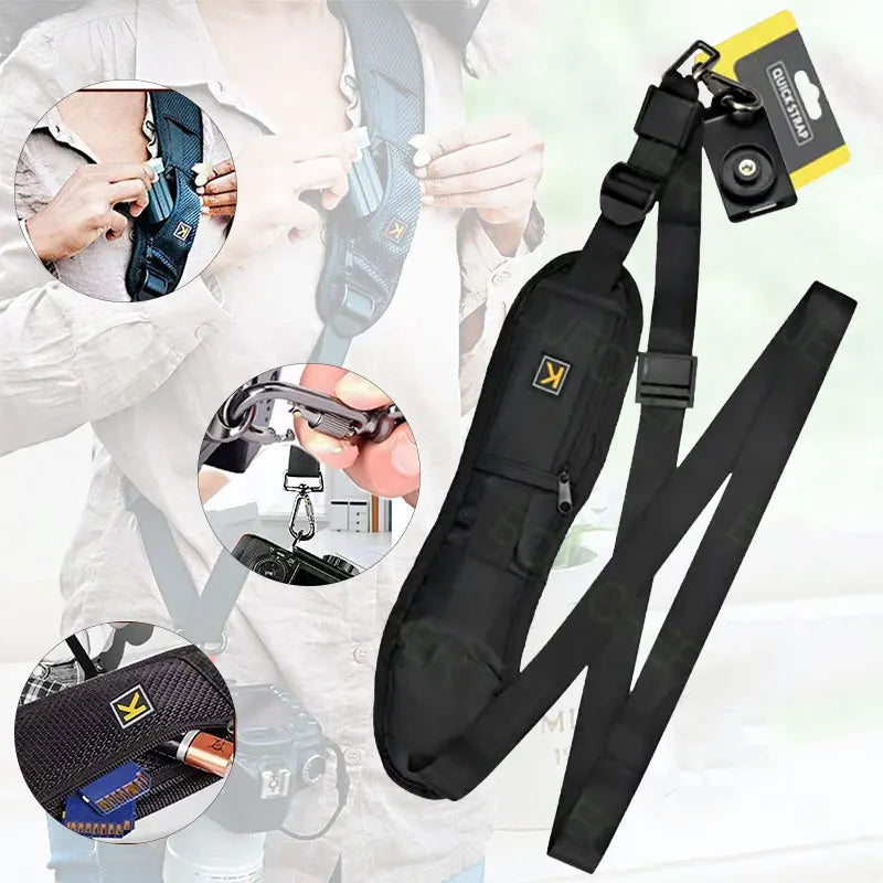 WAPUNO Anti-Slip DSLR Shoulder Strap – Canon, Nikon, Sony