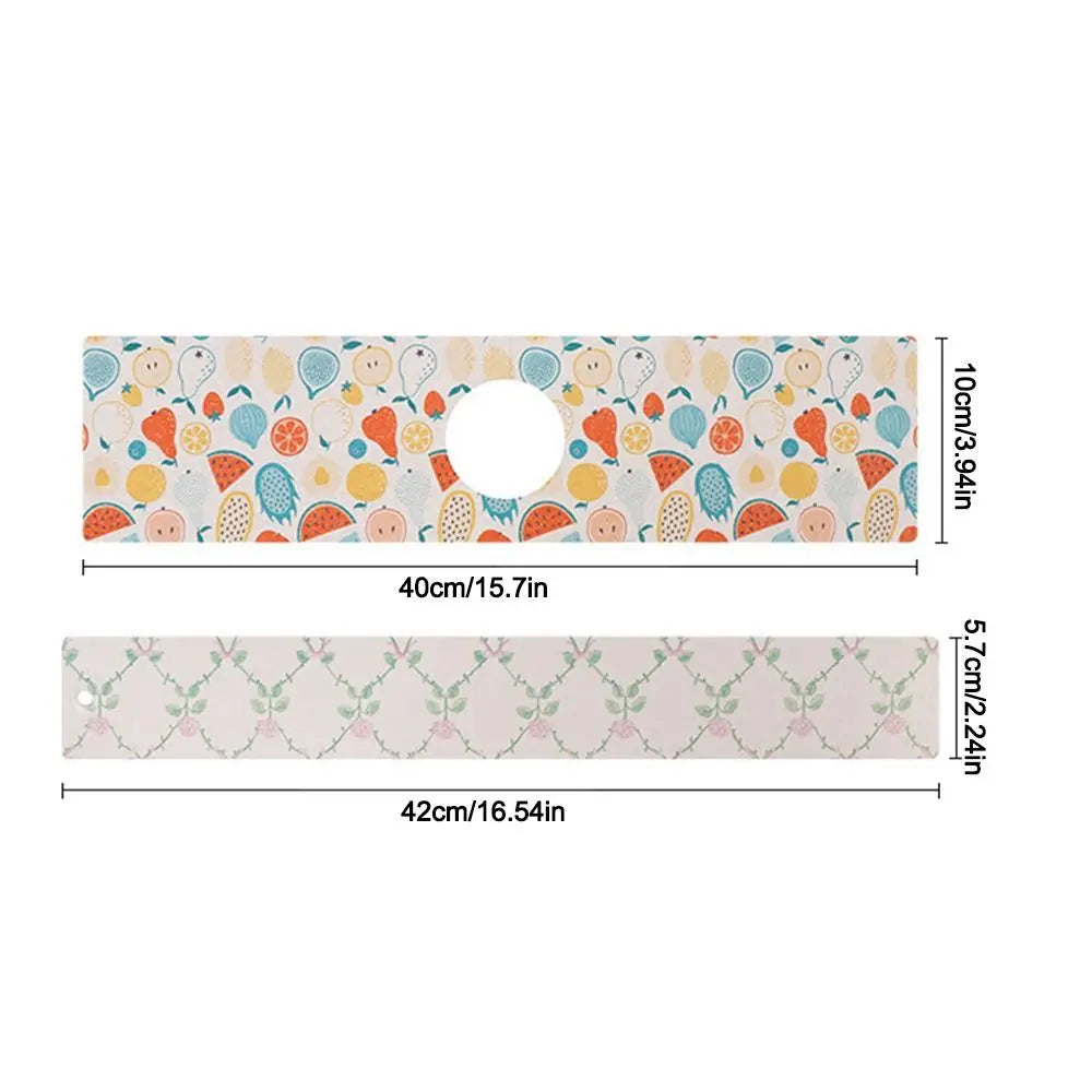 Reusable Sink Absorbent Sticker Washable Splash Guard Expanding Absorbent Cotton Cuttable DIY Countertop Protector Oasis Select