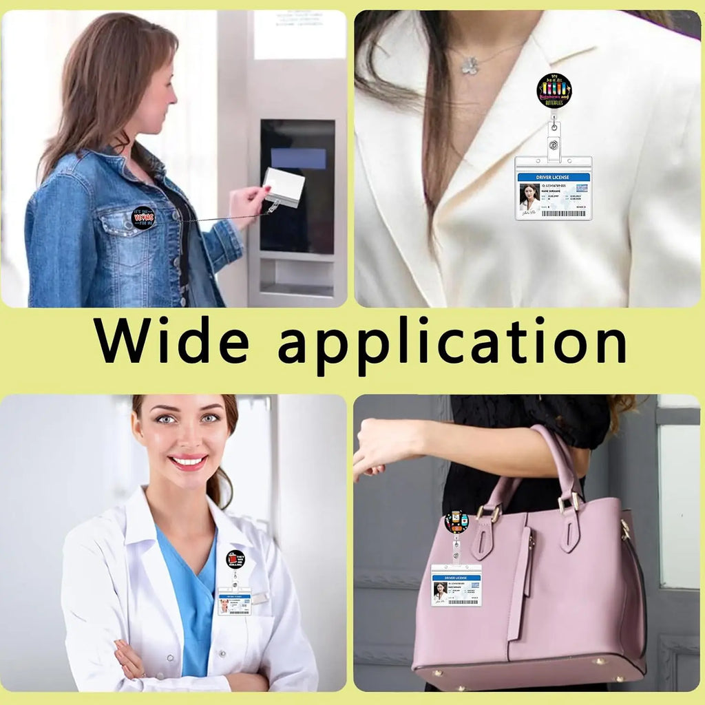 1/3/5 PCS Nurse Badge Reel CNA Badge Cute ID Holder with Alligator Clip Medical Work Badge Reel for Doctors & Students Oasis Select
