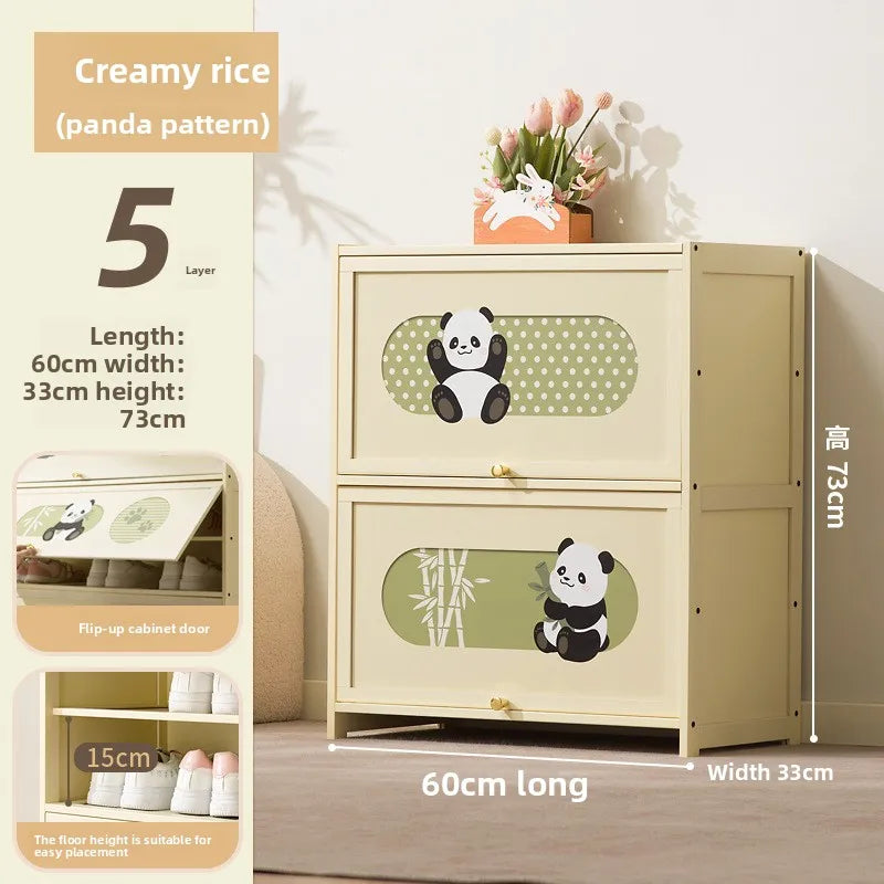 Shoe cabinet Household door Entry door Aisle locker Integrated storage against the wall Multi-layer porch cabinet Oasis Select Five floors 60