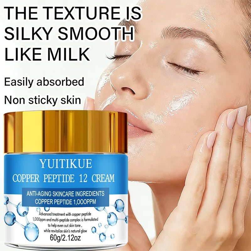 YUITIKUE Copper Peptide Anti-Aging Cream, Silky Smooth & Non-Sticky Formula, Absorbs Easily for All-Day Hydration Oasis Select