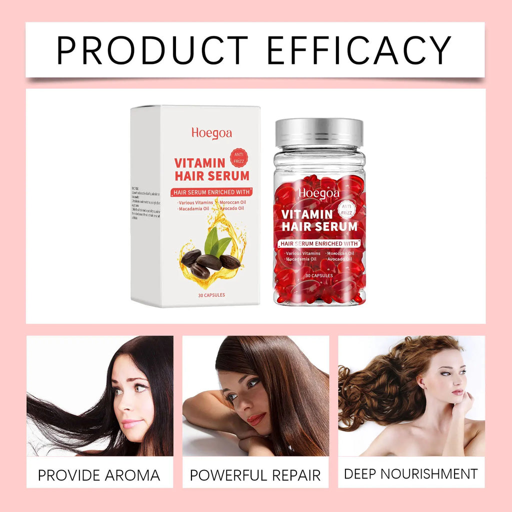 Vitamin Hair Care Serum Capsules Increase Regrowth Oil-Control Prevent Loss More Thicker Scalp Massage Hair Growth Essential Oil Oasis Select