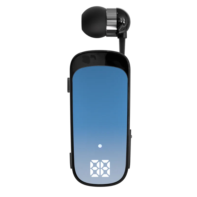 # K65 Lavalier Business Bluetooth 5.2 Headset Talk/Music Time 20 Hours LED Digital Display Noice Cancelling Wireless Earphones Oasis Select Gradient Blue