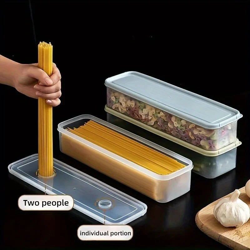 4 Pcs Long Rectangular Food Storage Containers Plastic Reusable Refrigerator Organizer Boxes Kitchen Accessories Oasis Select