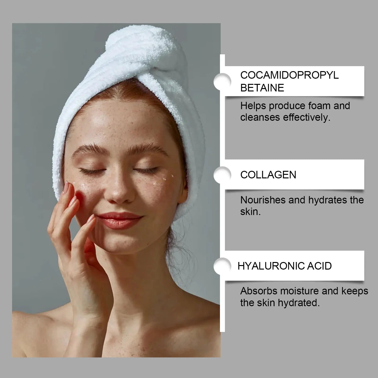 Collagen & Hyaluronic Acid Face Wash – Daily Hydrating Cleanser Facial Cleanser Oasis Select