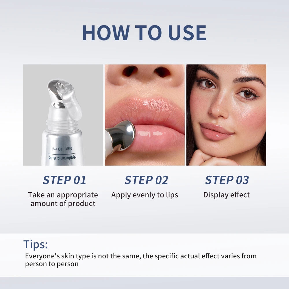 Lip Plumper Gloss Serum Volumizer Deep Hydration Nourishing Moisturizing Fragrance Free Smooth Non Sticky Lip Care Oasis Select