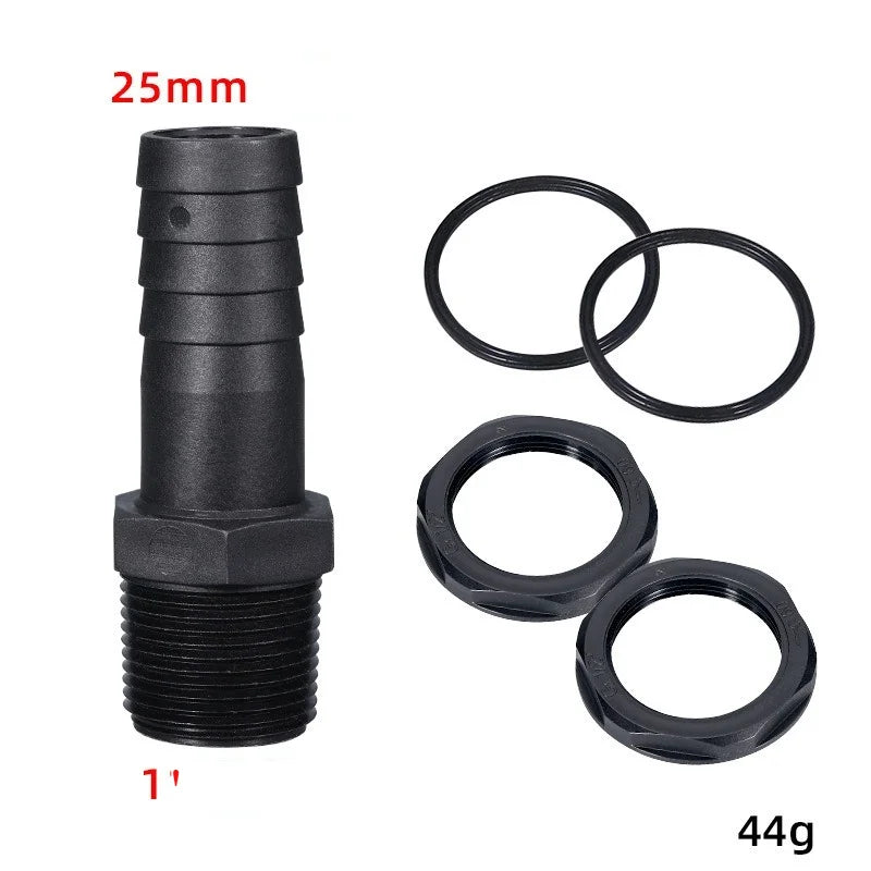 Plastic Bucket Pagoda Joint Pagoda 25/40/50MM Nozzle Male Thread Connector Hose Joints Irrigation Pipe Fittings Hose Adapter Oasis Select 25 D
