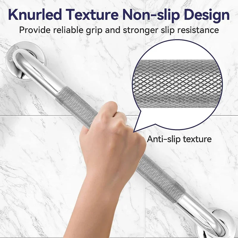 Handrail Grab Bar Stainless Steel 300/400/500Mm Anti Slip Shower Safety Support Handle Towel Rack Bathroom Tub Toilet Oasis Select