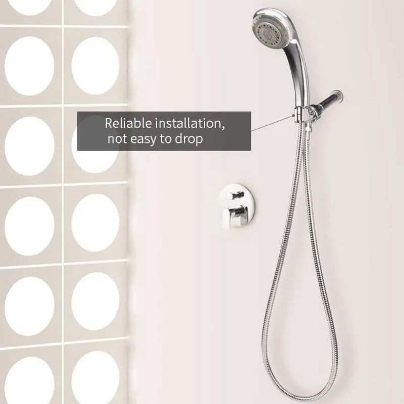 Handheld Shower Head Arm Holder G1/2″ Three-Way Adjustable Bracket With Swivel Ball Universal Mount Diverter Bathroom Accessory Oasis Select