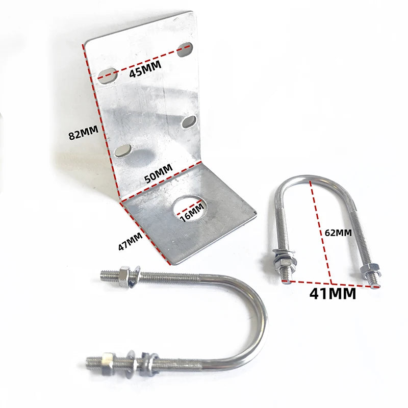 Fixed Bracket Accessory for Car Radio Transceiver Antenna, Includes Balcony Holder, Mount Clip, Clamp Seat Oasis Select