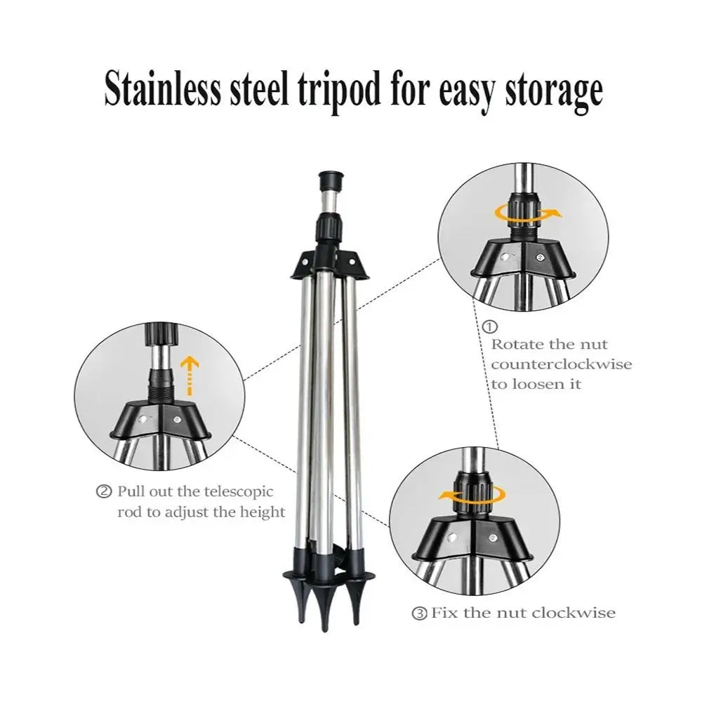 360°Rotary Tripod Sprinkler Telescopic Adjustable Range Lawn Watering Sprinkler Standing Automatic Irrigation Sprinkler Head Oasis Select