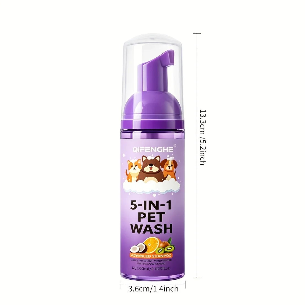 No Rinse Dog & Cat Shampoo Suitable for Puppies, Kittens, Adults - Quick Waterless Bath Foam, Tear-Free Formula, Rinse-Free Deep Oasis Select