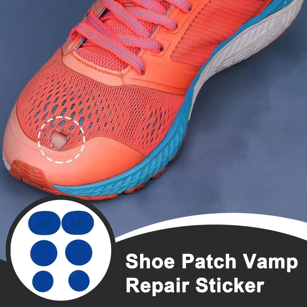 Shoe Repair Patch 6 Pieces Self-Adhesive Toeburst Blowout Prevention Pads Adhesive Inside Shoe Heel Patch Pad for Boots Heel Toe Oasis Select