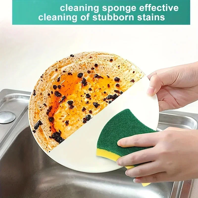 1-60PCS Kitchen Sponges Dual-Sided Scrub Pads Super Absorbent Dish Towel Scratch Resistant Scrubbing Sponge Highly Absorbent Oasis Select