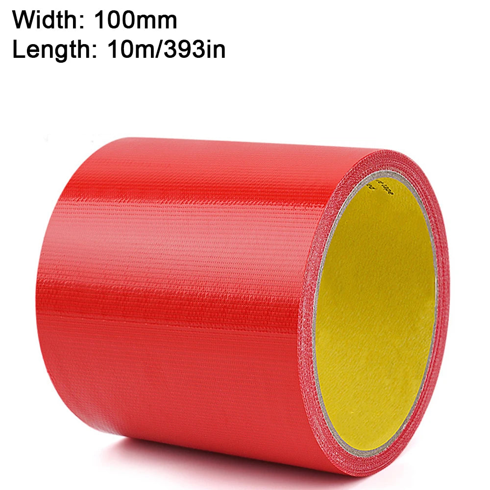 10m Super Strong Adhesive Cloth Tape 45/100mm, For Car, Carpet Fixing, Car Seat Cushions, Tents, Plastic Repairs, Decoration,DIY Oasis Select Red 100mm 10M