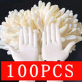 100-Pack White Disposable Nitrile Gloves – Latex & Powder Free Disposable Nitrile Gloves Oasis Select S