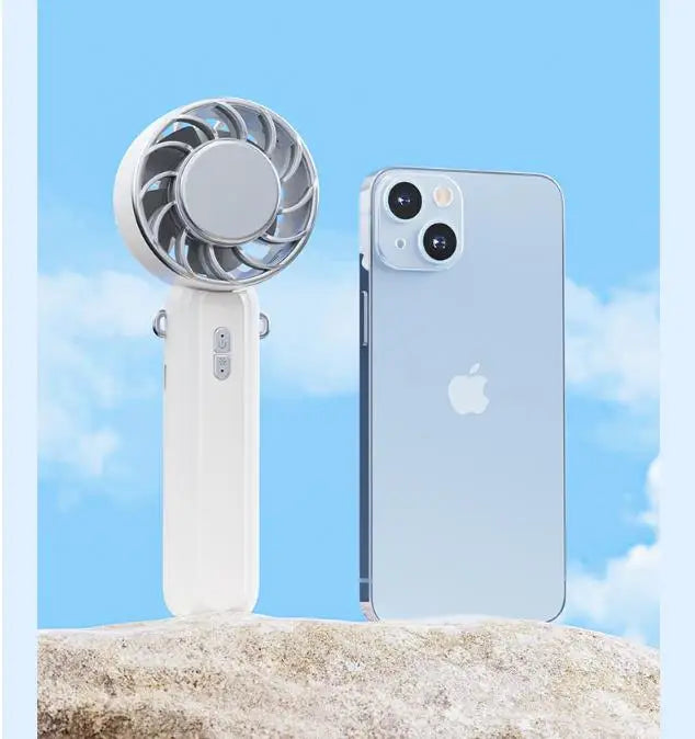 URGGU Mini Portable Neck Fan – USB Ice Cooling Desktop Fan
