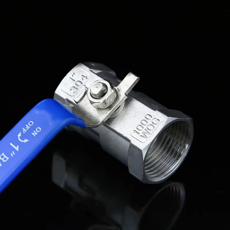 Stainless Steel Ball Valve 1/4 "3/8" 1/2 "3/4" 1/4 "1-1/4" 1-1/2 "internal Thread BSP Threaded Valve with Vinyl Handle Oasis Select