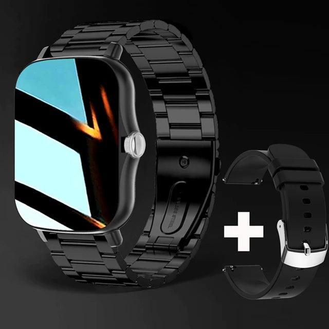 Smart Watch With Full Touch Screen Call Message Reminder Music Control And Other Functions Compatible with iPhone/Android HT30 Oasis Select Bk20Szstrap