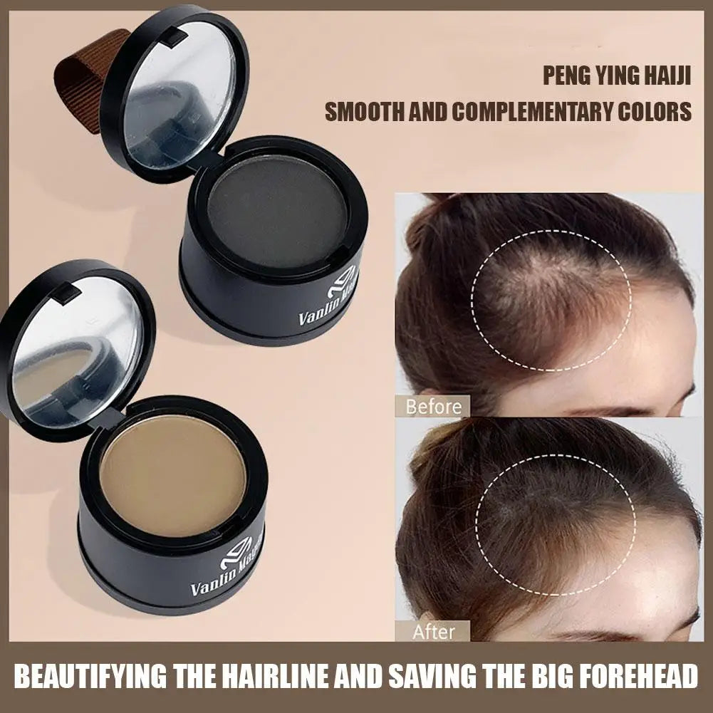 Hairline Contouring Powder Hairline Repair Filling Powder With Puff Fluffy Thin Powder Line Shadow Powder Forehead Hair Makeup Oasis Select