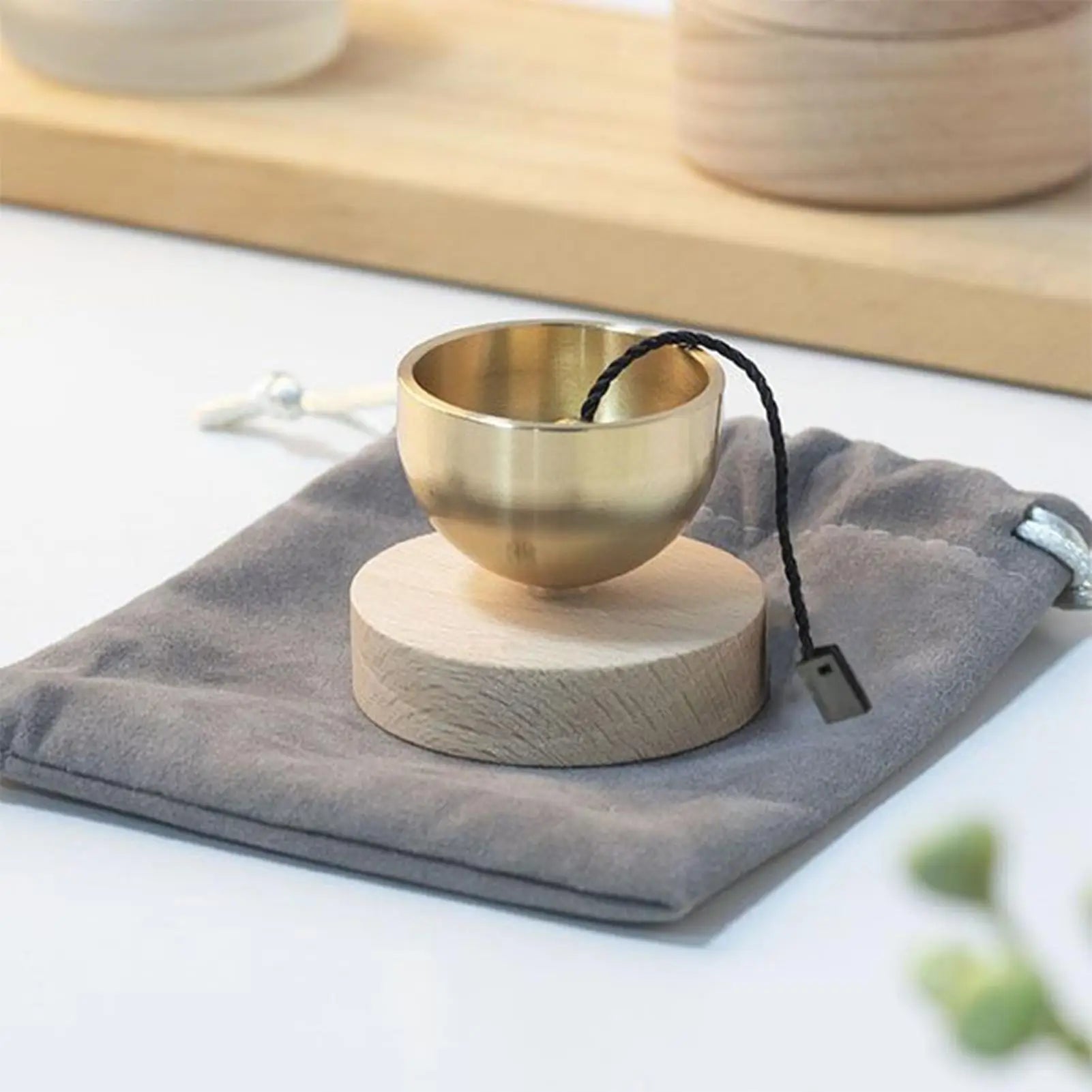 Brass Singing Bowl Yoga Meditation Bowl for Sound Healing Stress Relief Buddha Mindfulness bowl Instrument Singing Bowl Set Oasis Select