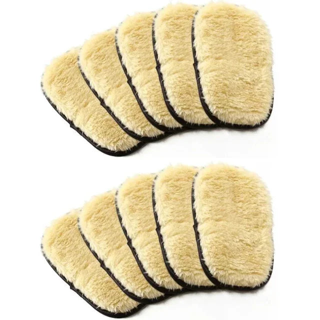 1/3/5/10Pcs Car Cleaning Sponge Glove Car Polishing Washing Mitt Gloves Microfibre Wash For Automotive Kitchen Home Cleaner Wool Oasis Select 10PCS Black