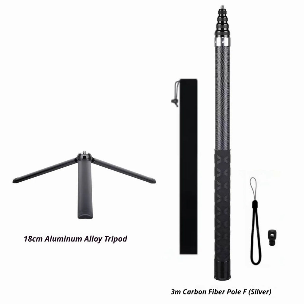 Insta360 Invisible Selfie Stick & Tripod – 1.2m Carbon Fiber