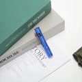 Portable Mini LED Pen Flashlight With Pen Clip Handheld Ultra Pocket Torch Use AAA Battery For Outdoor Camping Emergency Lamp Oasis Select blue