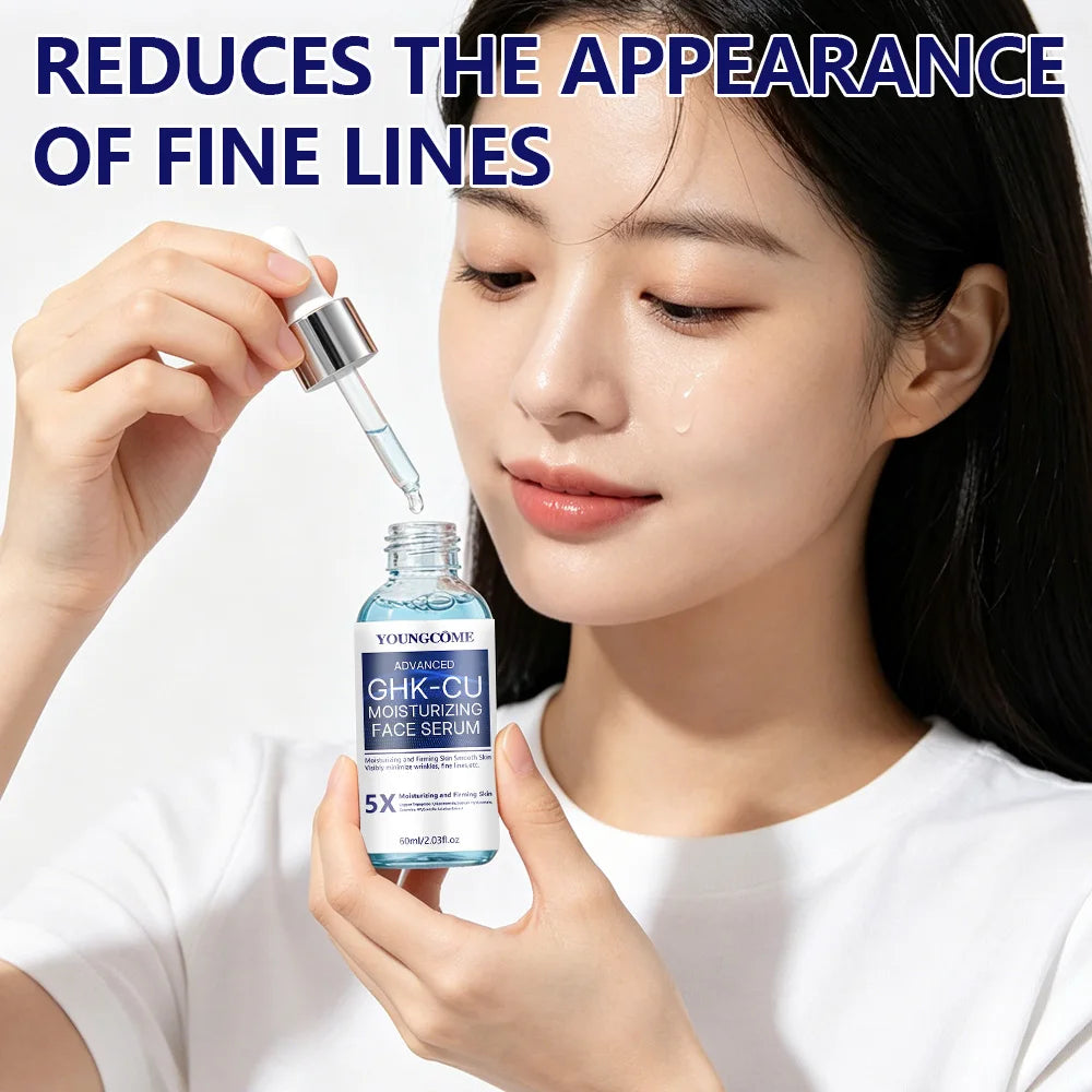 GHK-CU Copper Peptide Anti-Aging Face Cream & Serum - Firming & Hydrating Moisturizer for All Skin Types, Skincare for Women Oasis Select