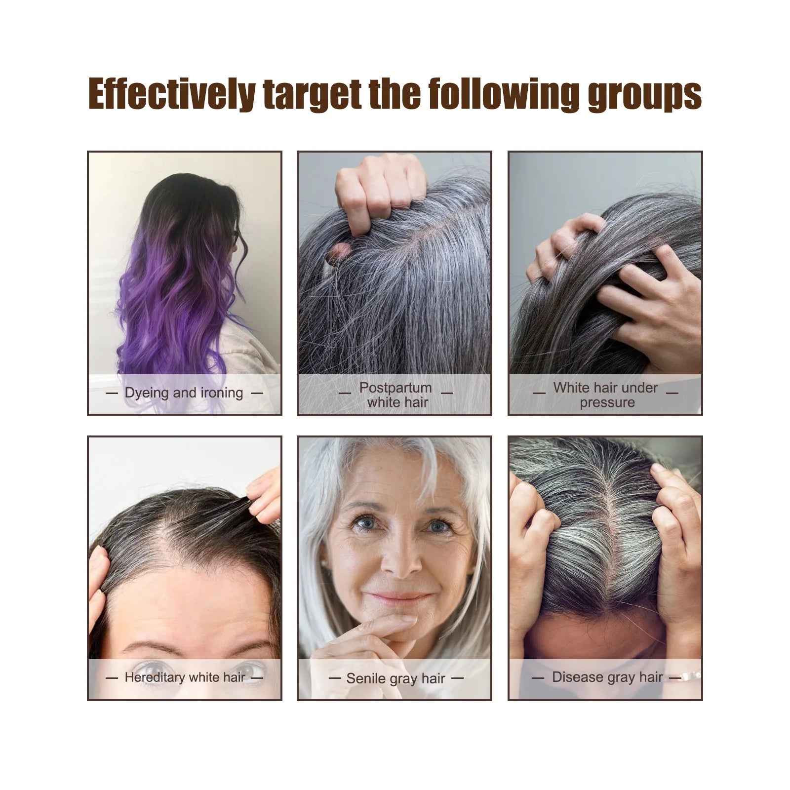 Jaysuing Hair Care Serum Anti Grey Repair Natural Color Smoothing Hairs Deep Nourishing Easy Absorb Daily Hair Care Essence Oil Oasis Select