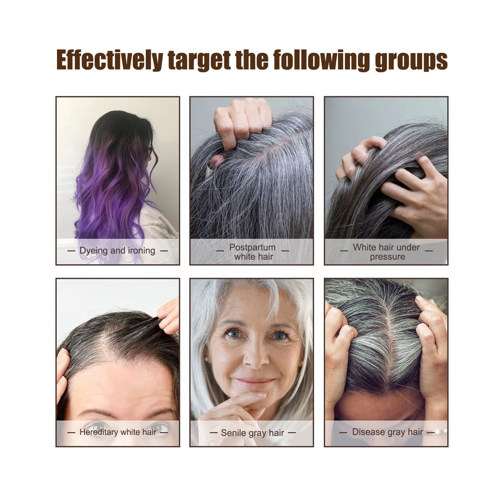 Jaysuing Hair Care Serum Anti Grey Repair Natural Color Smoothing Hairs Deep Nourishing Easy Absorb Daily Hair Care Essence Oil Oasis Select