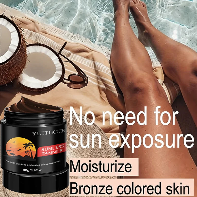 YUITIKUE Natural Sunless Tanning Cream – Moisturizing Self-Tan