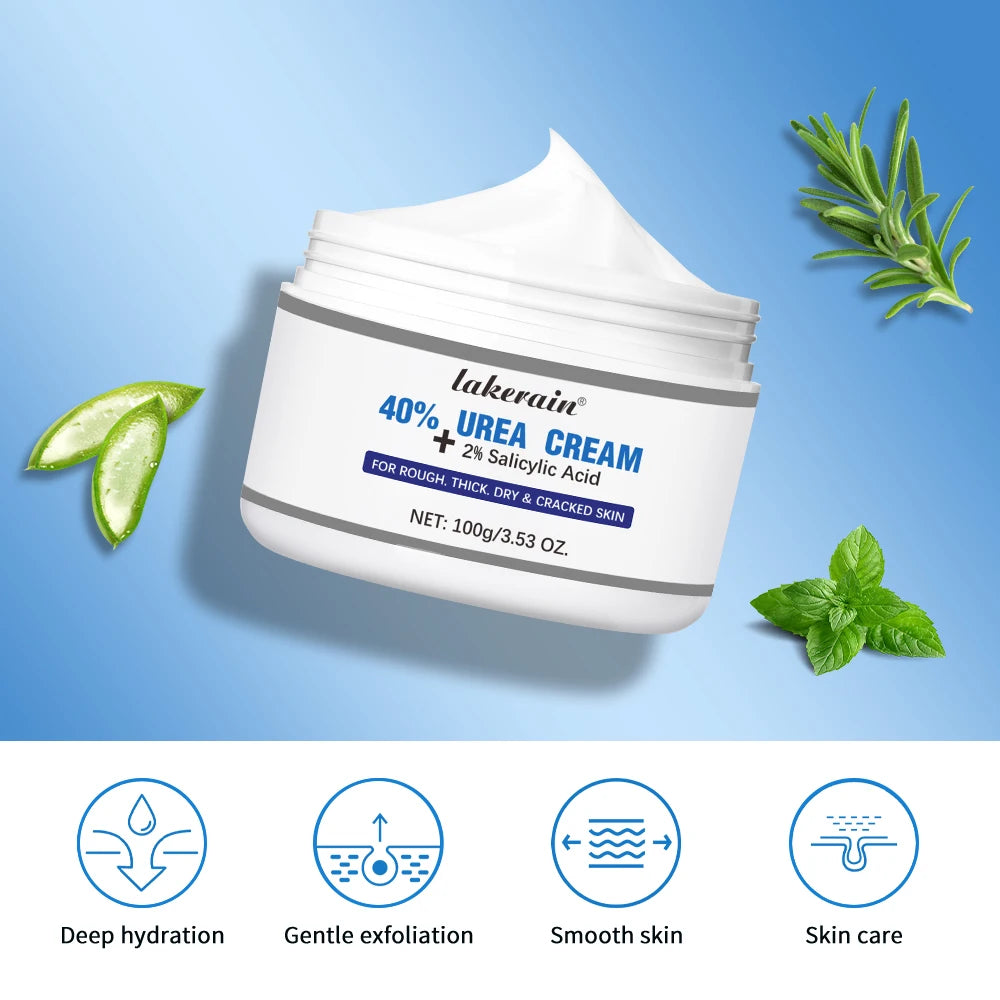 New 42% Urea Cream + 2% Salicylic acid Foot and hand Moisturizer, deep moisturizer and Nourishing moisturizer Oasis Select