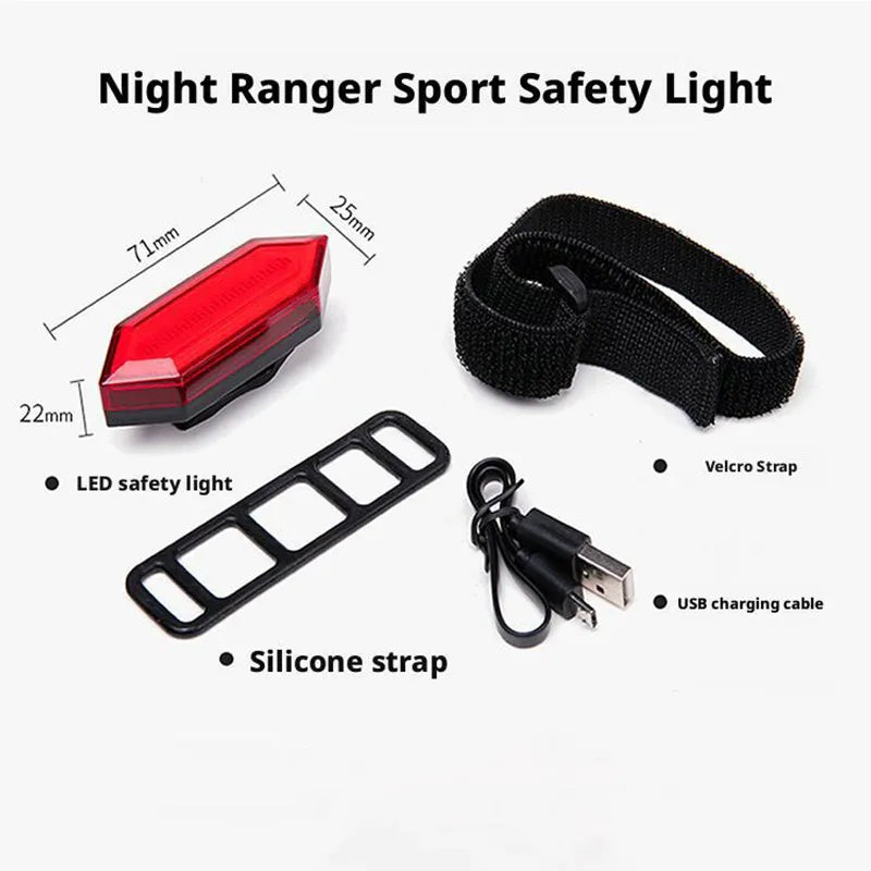 Waterproof Bicycle Taillight LED Cycling Helmet Warning Safety Light USB Rechargeable Road MTB Red Tail Lamp Bike Accessories Oasis Select 1801A 100-300 Lumen < 1000 Mah