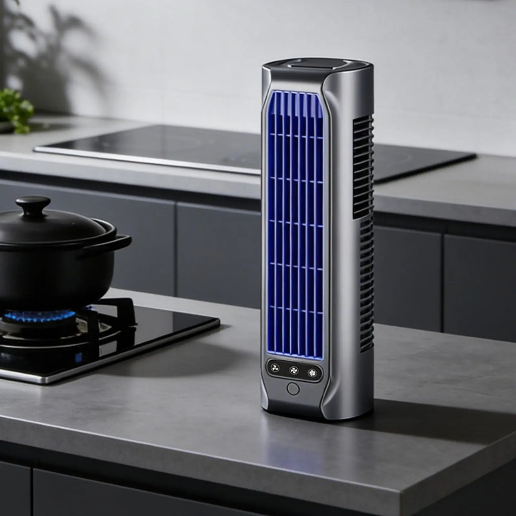 Portable Air Conditioning Fan Silent Household Rechargeable Tower Fan Vertical Desktop Air Cooler For Bedroom Living 3 Speeds Oasis Select