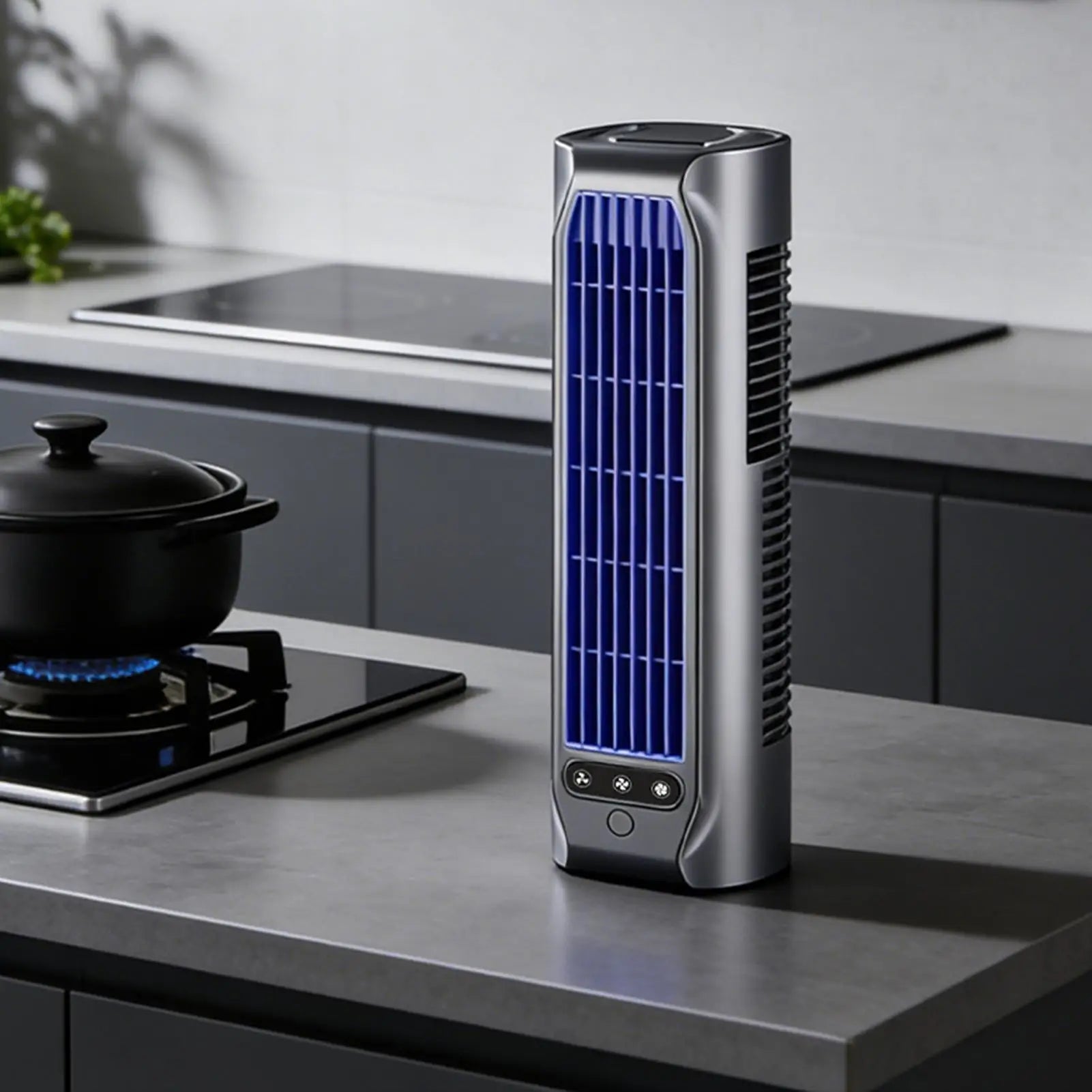 Portable Air Conditioning Fan Silent Household Rechargeable Tower Fan Vertical Desktop Air Cooler For Bedroom Living 3 Speeds Oasis Select