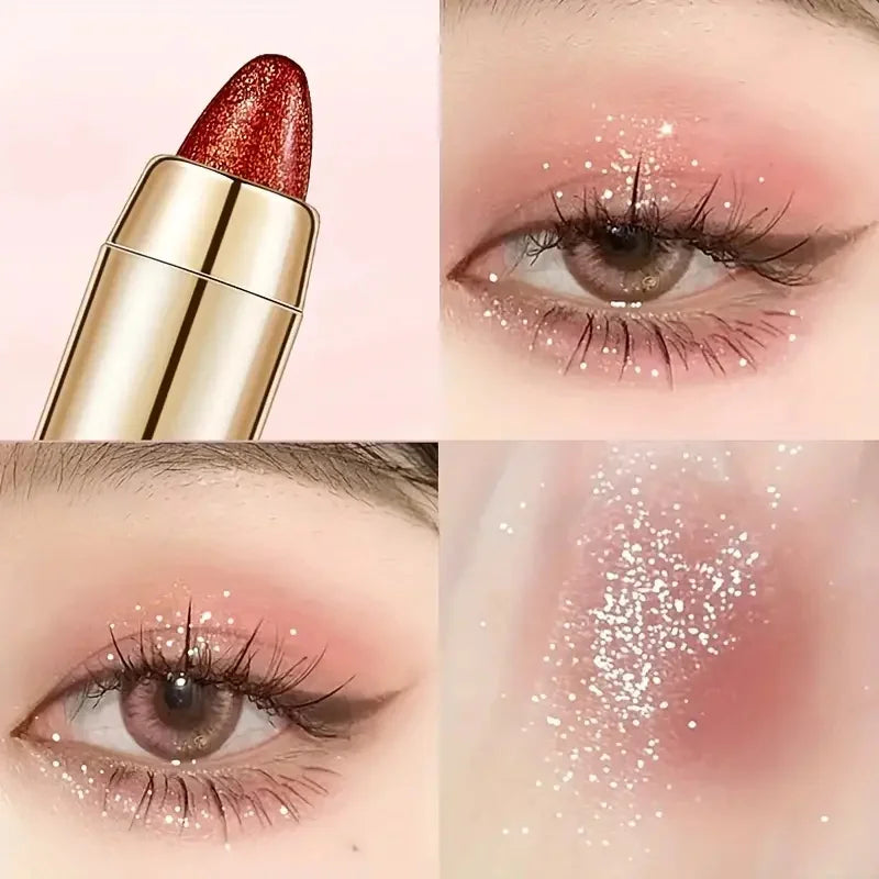 Double-Sided Eyeshadow Stick – Glitter & Matte Highlighter Pen