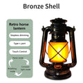 Retro LED Horse Lantern – Rechargeable Portable Hanging Lamp Portable LED Lantern Oasis Select bronze shell