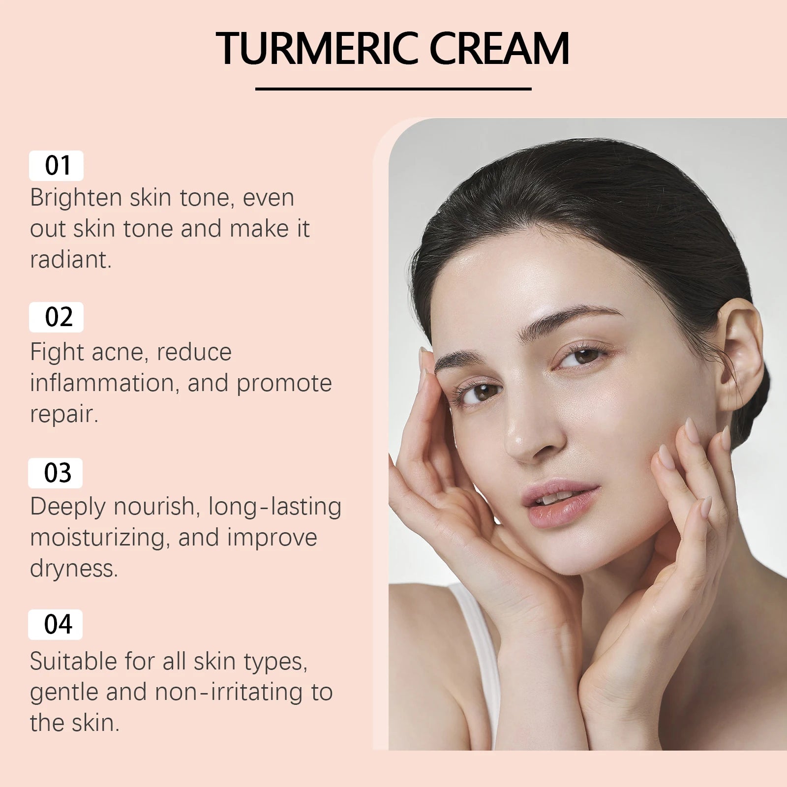 Turmeric Brightening Skincare Set Exfoliating Serum Moisturizing Cream For Dull & Acne-Prone Skin Brighten Even Tone Vegan Kit Oasis Select