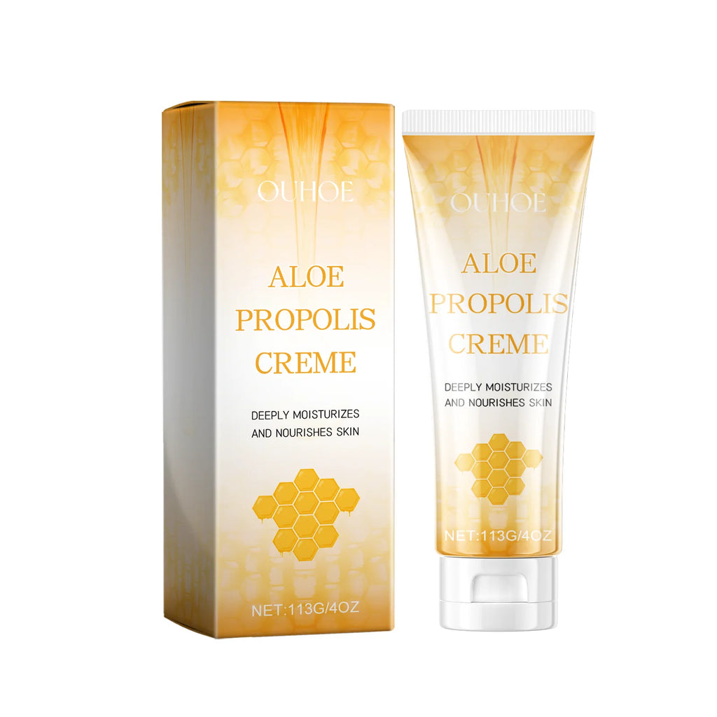 Aloe Propolis Moisturizing Cream Soothing Repairs Nourishing Wrinkles Remover Rejuvenating Brightening Face & Body Cream Oasis Select 113g Boxed