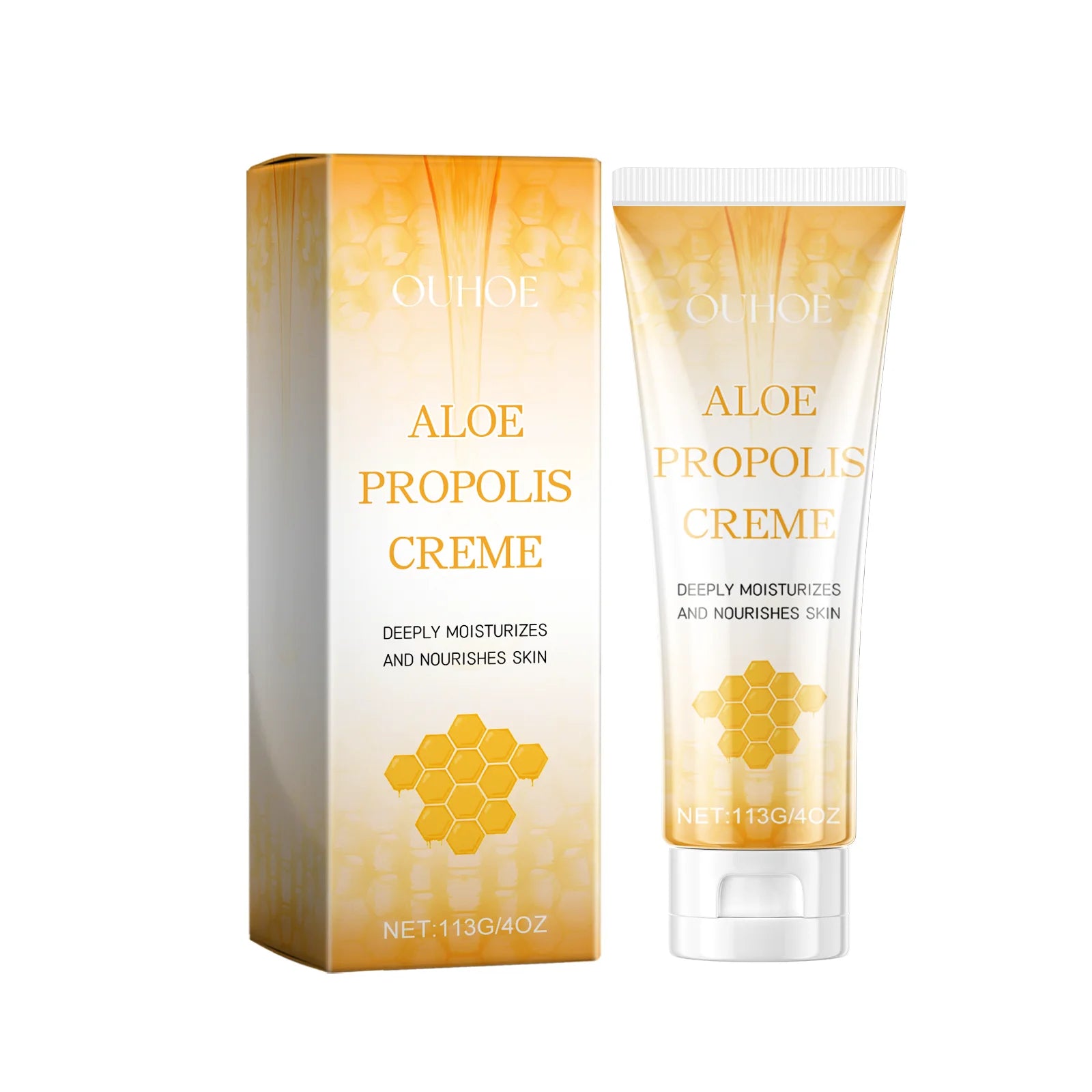 Aloe Propolis Moisturizing Cream Soothing Repairs Nourishing Wrinkles Remover Rejuvenating Brightening Face & Body Cream Oasis Select 113g Boxed